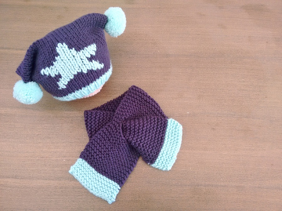 00 Punto tejer paso a paso tutorial gorro y bufanda para bebé