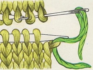 Cómo hacer remallado grafting costura invisible punto jersey 02
