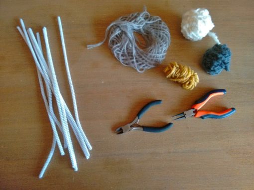 00 Tutorial cómo hacer letras lana trizas y trazos - materiales