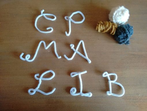 02 Tutorial cómo hacer letras lana trizas y trazos - varias letras