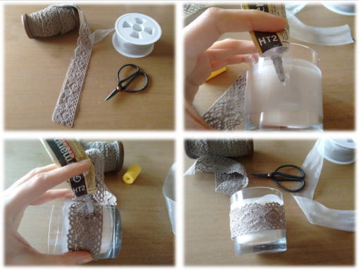 03 Tutorial cómo adornar velas cintas trizas y trazos - vela 3