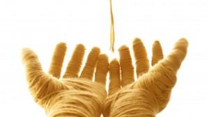music video with yarn moving on stop motion hands