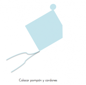 Punto tejer paso a paso tutorial capota gorro bebé recién nacido punto musgo trizas y trazos unir cordones y pompón